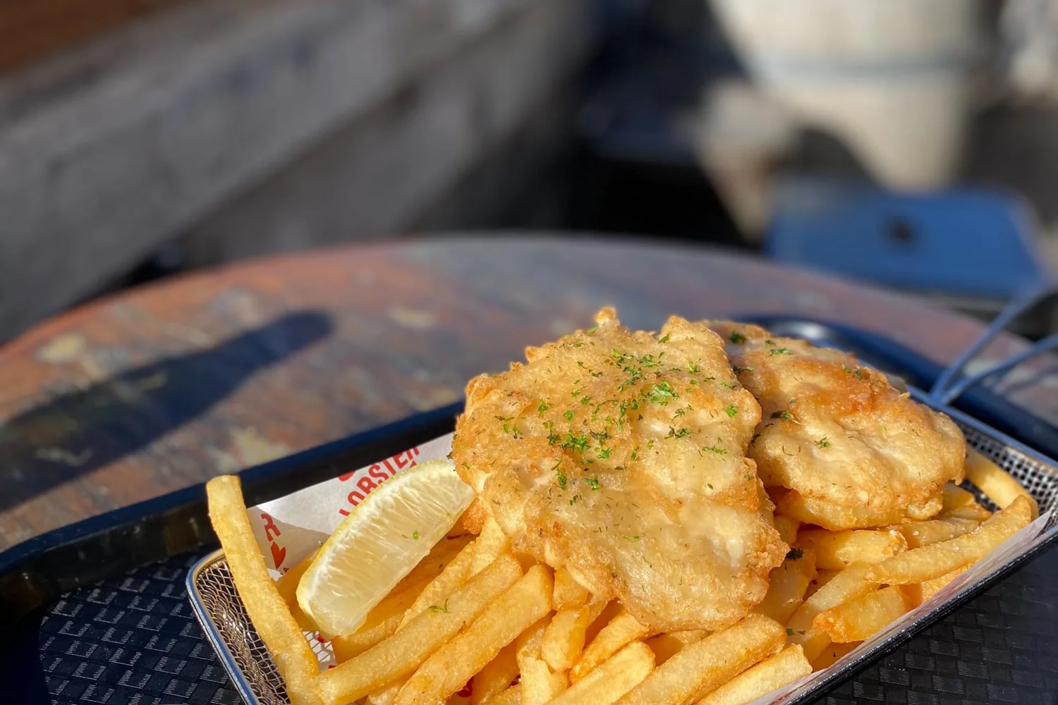 Fish n' Chips at the Shack Lobster in Bicheno