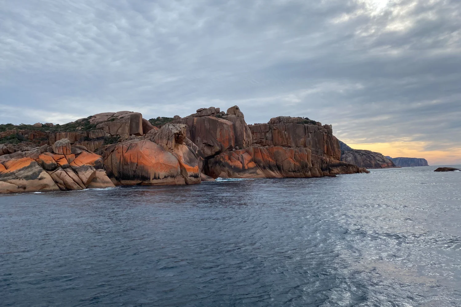 Freycinet NP coastline on cruise