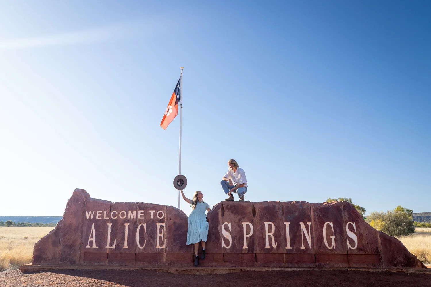 Welcome to Alice Springs Sign